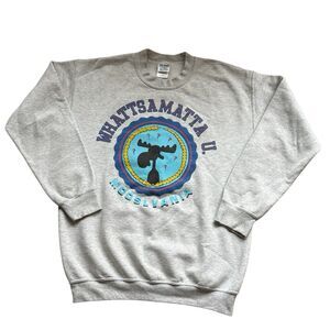 VTG 90s Rocky & Bullwinkle Whattsamatta U Moosylvania Crewneck Sweatshirt Sz M